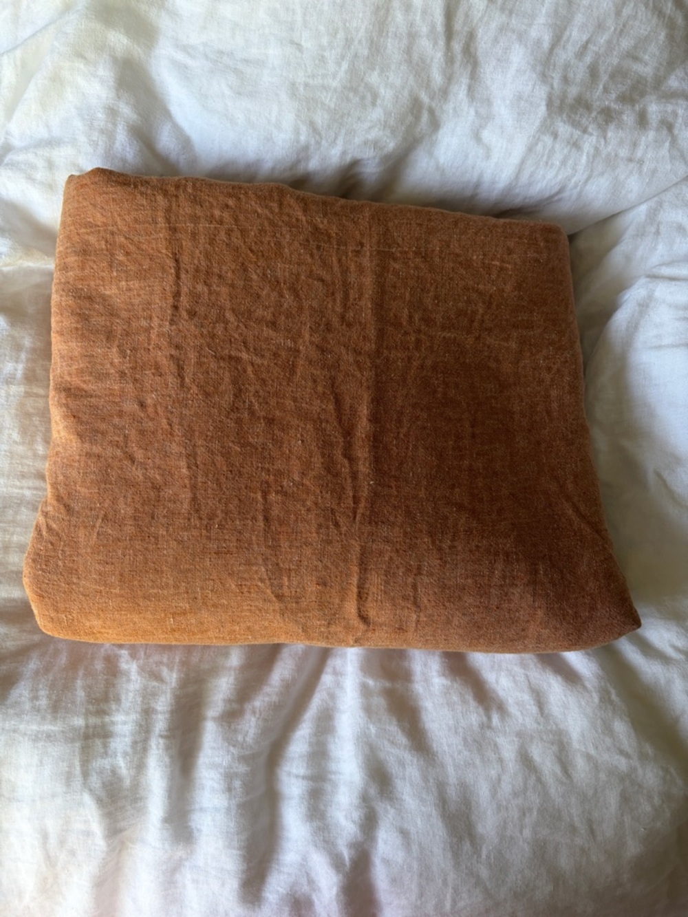 Handmade Etsy Rust Orange Linen Duvet Cover Queen 99”x78”